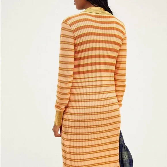 NEW FREE PEOPLE VISTA CARDI STRIPED SWEATER DRESS Z79-3 - Picture 2 of 5